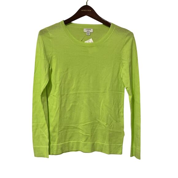 J Crew, New, Teddie, Lime Green, Size XXS, KB411 - Picture 1 of 3